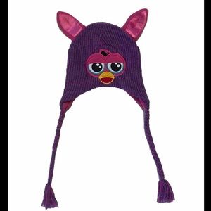 Furby Pink & Purple Winter Knitted Hat